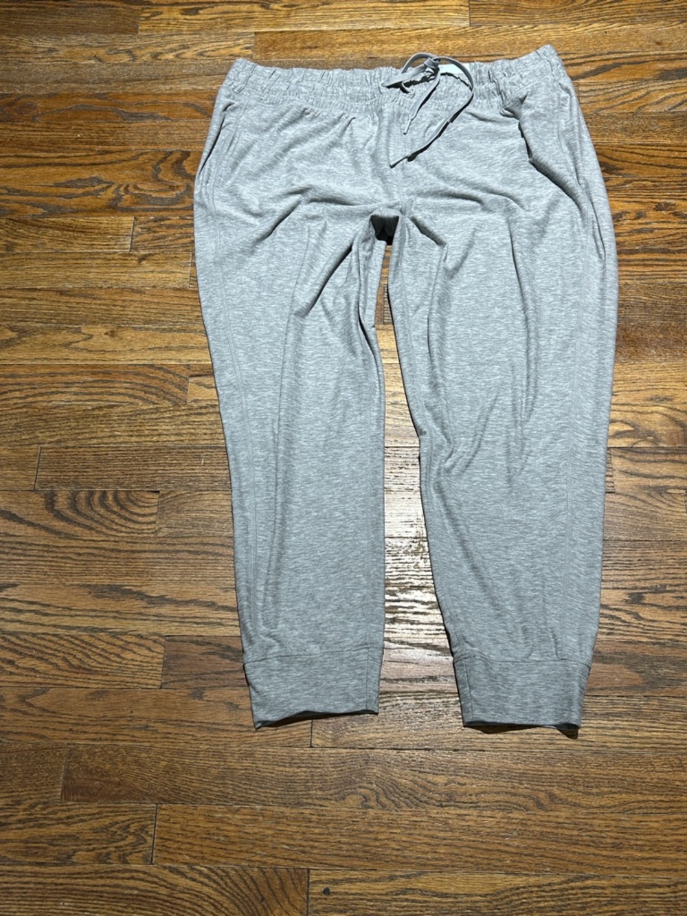 Women’s Lightweight Gray Jogger Pants - Comfortable Drawstring Waist - Picture 3 of 7
